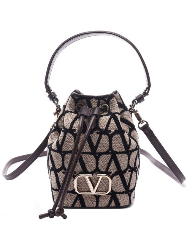 Toile Iconographe Bucket Bag Beige - VALENTINO - BALAAN 2