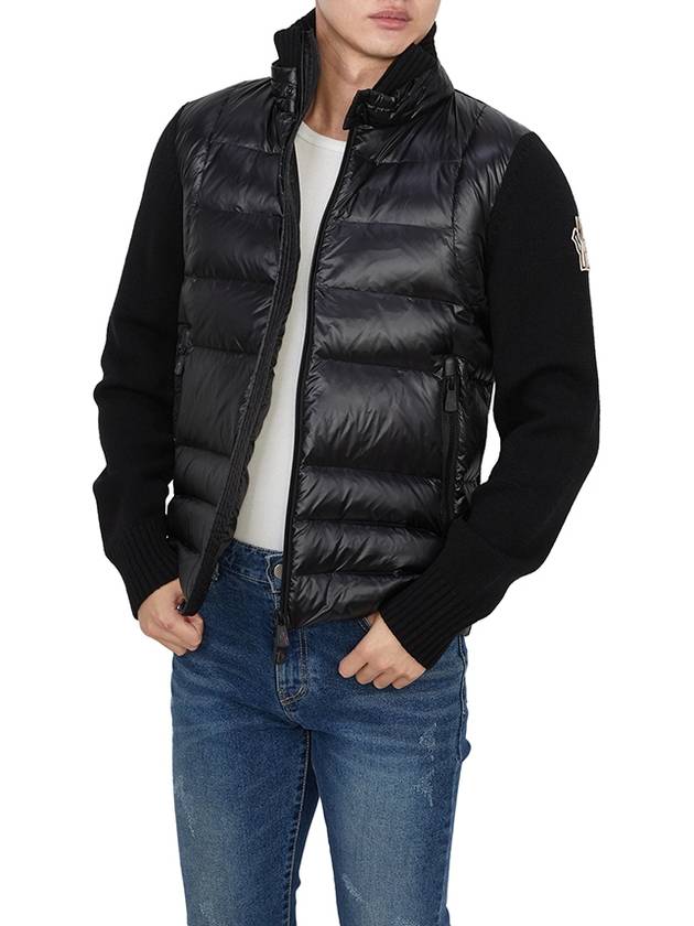 Grenoble Padded Zip-Up Jacket Black - MONCLER - BALAAN 6