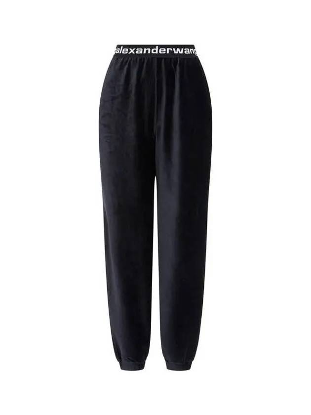 Stretch corduroy banding pants black - ALEXANDER WANG - BALAAN 1