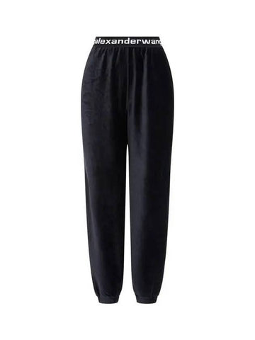 Stretch corduroy banding pants black - ALEXANDER WANG - BALAAN 1