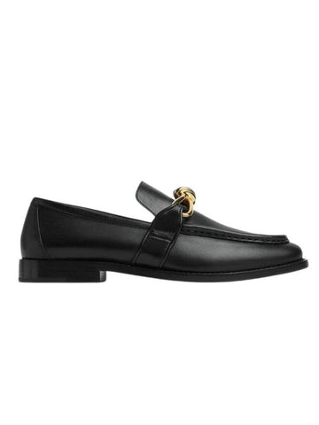 Astaire Leather Loafers Black - BOTTEGA VENETA - BALAAN 1