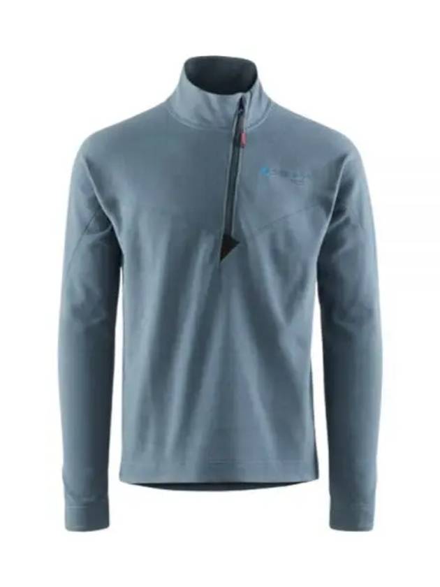 Men's Sigyn Half Zip Sweatshirt Thistle Blue - KLATTERMUSEN - BALAAN 1