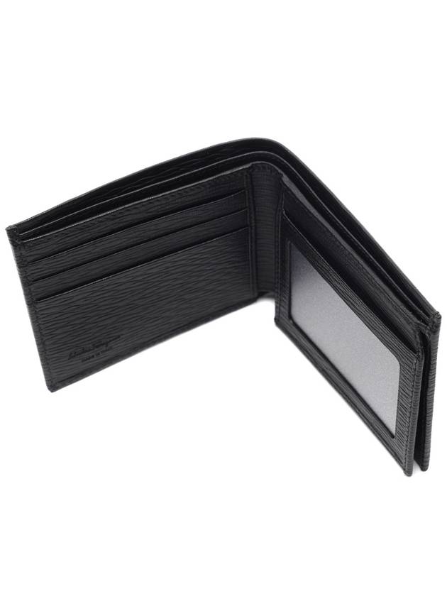 ID Window Gancini Half Wallet Black - SALVATORE FERRAGAMO - BALAAN 7