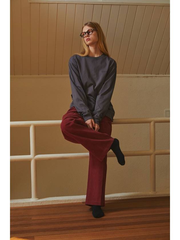 button corduroy pants burgundy - FOR THE WEATHER - BALAAN 11