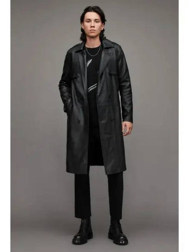 Oaken Trench Coat ML036W 5 Natural Black - ALLSAINTS - BALAAN 1