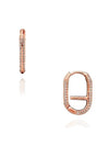 289682C01 Mi Pave Link Rose Gold Single Earring - PANDORA - BALAAN 4