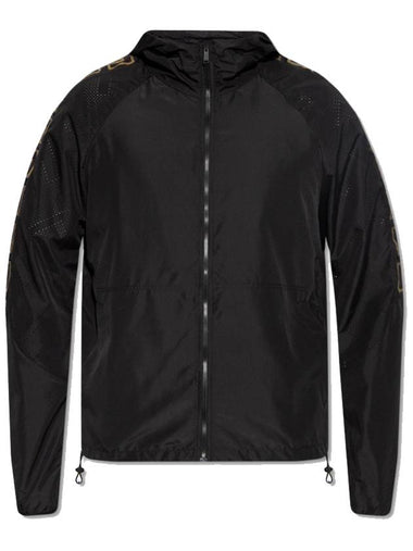 Knit Nylon Track Jacket Black - VERSACE - BALAAN 1