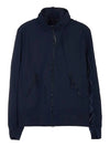 Lens Wappen Soft Shell Zip-Up Jacket Navy - CP COMPANY - BALAAN 1