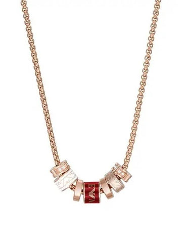 Essential Essential Stainless Steel Necklace Rose Gold - EMPORIO ARMANI - BALAAN 1