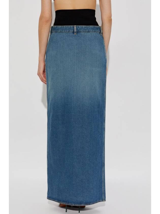 Alaïa Denim Skirt, Women's, Blue - ALAIA - BALAAN 4