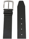 Men's Logo Calf Leather Belt Black - HUGO BOSS - BALAAN 3