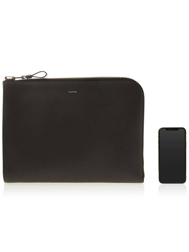 Men's Berkeley Clutch Bag Brown - TOM FORD - BALAAN 7