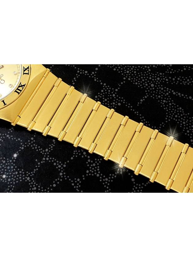 Constellation 18K Gold Plated Dial 11P Diamond Men s Watch - OMEGA - BALAAN 4