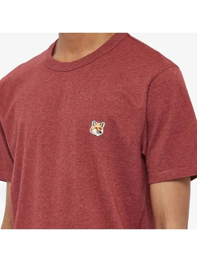 Fox Head Patch Classic Short Sleeve T-Shirt Red - MAISON KITSUNE - BALAAN 3