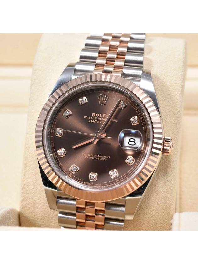 Rolex Datejust 41 Chocopan 10P Diamond 126331 - ROLEX - BALAAN 1