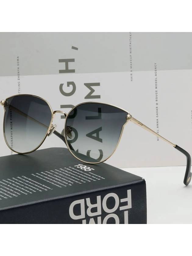 Sunglasses LNV122SLB 714 Cat Eye Round Overfit Metal Frame - LANVIN - BALAAN 2