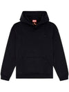 S Boxt Bleach Logo Hoodie Black - DIESEL - BALAAN 1