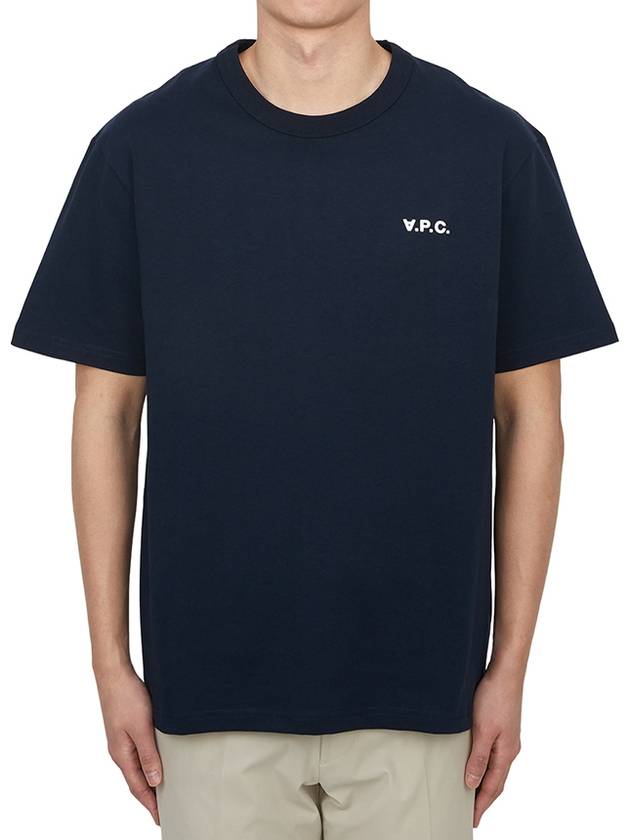 Boxy Petit VPC Short Sleeve T-Shirt Navy - A.P.C. - BALAAN 2