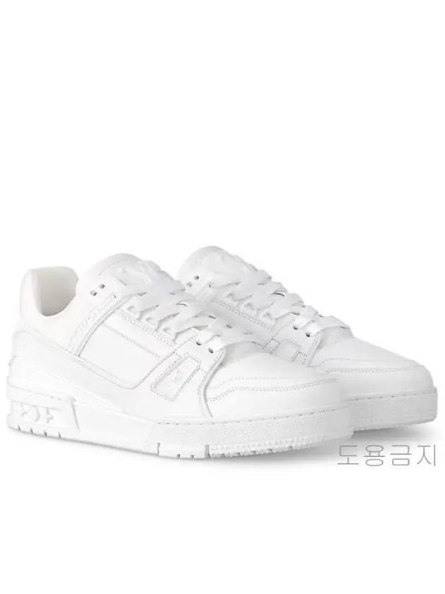 LV Trainer Low Top Sneakers White - LOUIS VUITTON - BALAAN 4