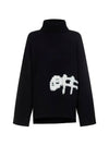 logo turtleneck OWHF035F 22KNI001 1001 - OFF WHITE - BALAAN.