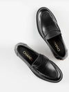 Bag Logo Moccasin Leather Loafer Black - CHANEL - BALAAN 5