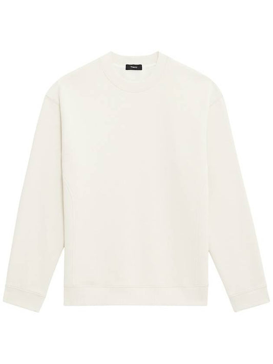 Colts Crew Neck Cotton Knit Top Ivory - THEORY - BALAAN 1