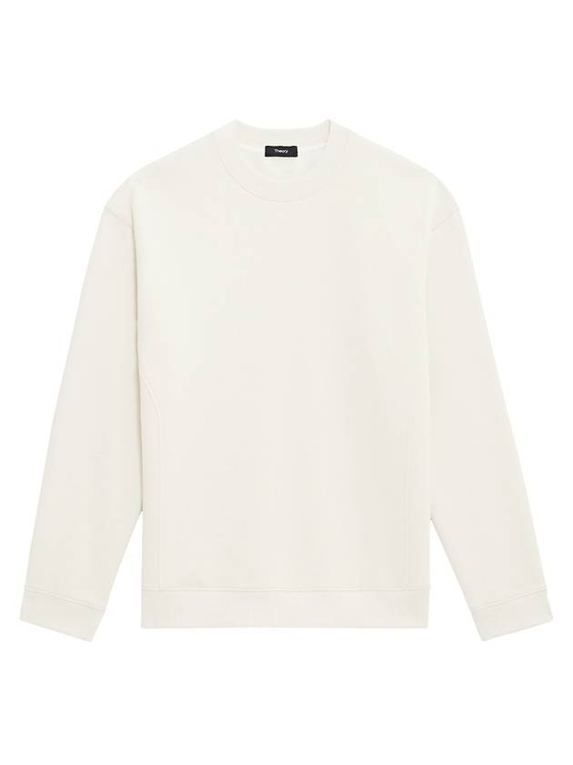 Colts Crew Neck Cotton Knit Top Ivory - THEORY - BALAAN 1