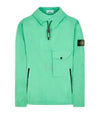 Supima Logo Patch Cotton Twill Anorak Green - STONE ISLAND - BALAAN 2