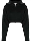 Women's High Neck Crop Cardigan Black - ISABEL MARANT - BALAAN 2