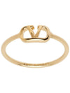 V logo signature metal ring 5W0J0X03 MET CS4 - VALENTINO - BALAAN 2