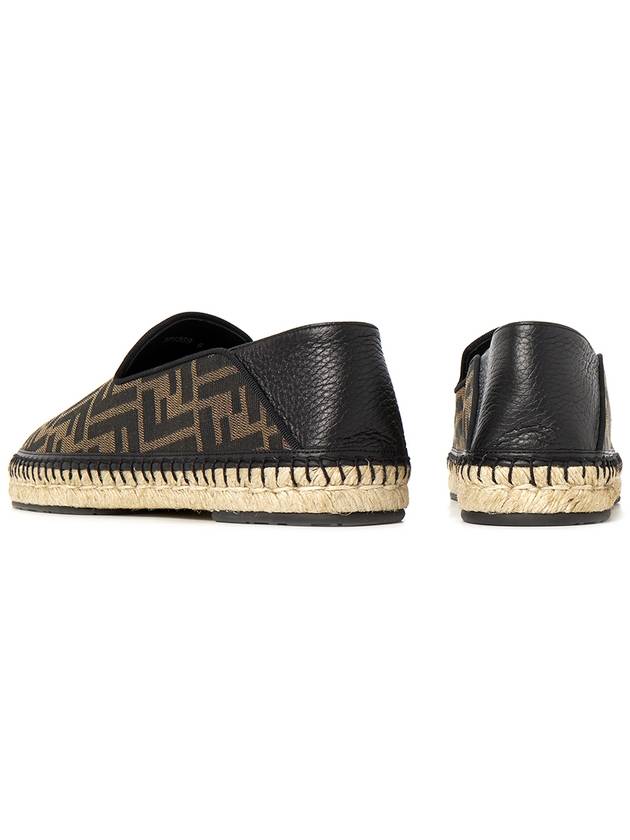 FF Logo Fabric Espadrilles Brown - FENDI - BALAAN 8