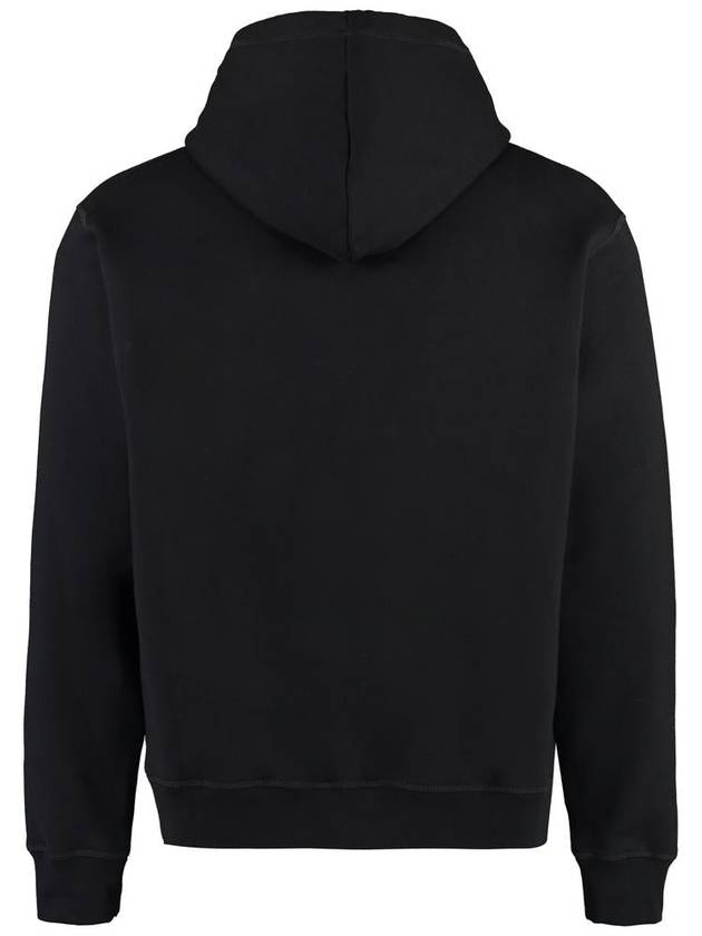 Logo Cotton Hoodie Black - DSQUARED2 - BALAAN 3