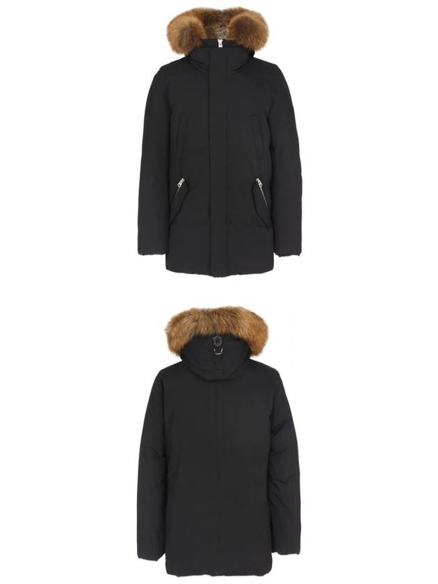 Edward Natural Fur Hooded Down Parka Black - MACKAGE - BALAAN 5