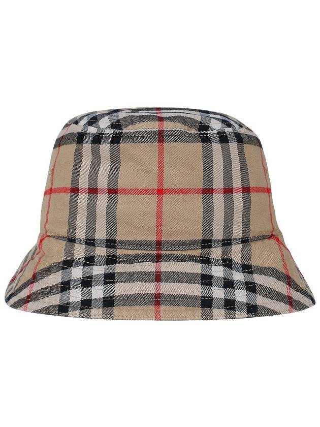 Check Cotton Bucket Hat Beige - BURBERRY - BALAAN 3