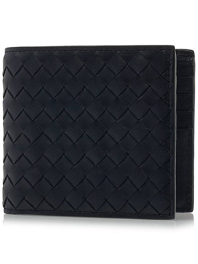 Intrecciato Weaving Half Wallet Dark Navy - BOTTEGA VENETA - BALAAN 2