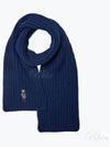 Bear Logo Muffler Blue - POLO RALPH LAUREN - BALAAN 2