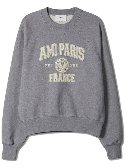 Paris France Sweatshirt Grey - AMI - BALAAN 2