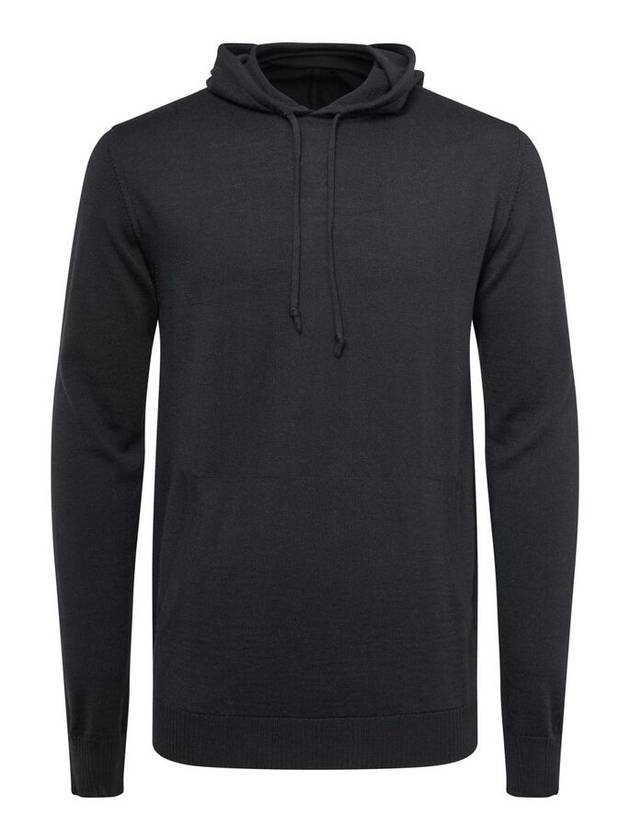 Laurie Merino Wool Hooded Knit Top Black - J.LINDEBERG - BALAAN 2