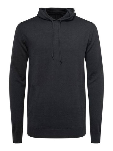 Laurie Merino Wool Hooded Knit Top Black - J.LINDEBERG - BALAAN 1