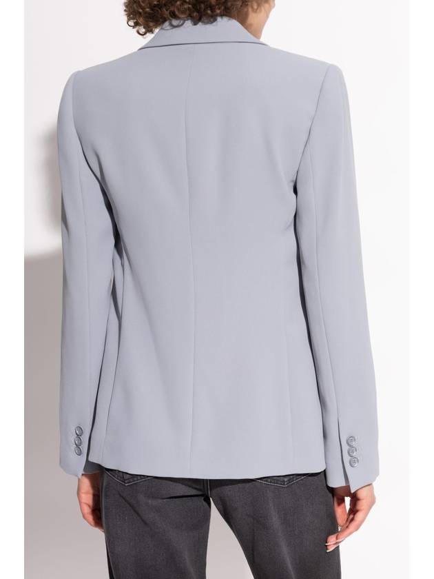 Emporio Armani Blazer With Closed Lapels, Women's, Grey - EMPORIO ARMANI - BALAAN 4