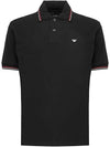 Line Color Logo PK Shirt Black - EMPORIO ARMANI - BALAAN 2