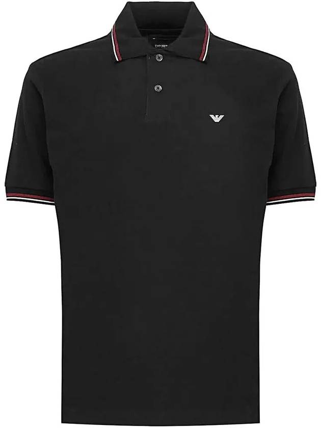 Line Color Logo PK Shirt Black - EMPORIO ARMANI - BALAAN 2