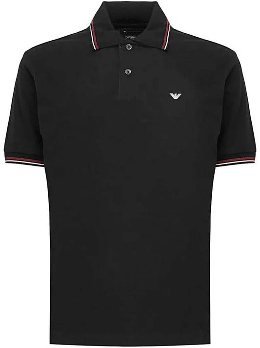 Line Color Logo PK Shirt Black - EMPORIO ARMANI - BALAAN 2