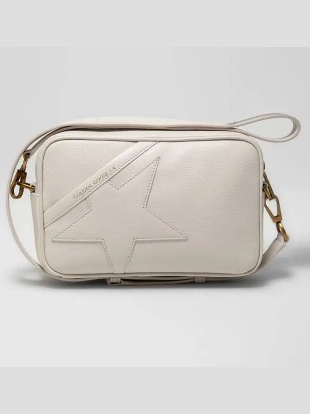 Star Leather Cross Bag White - GOLDEN GOOSE - BALAAN 2