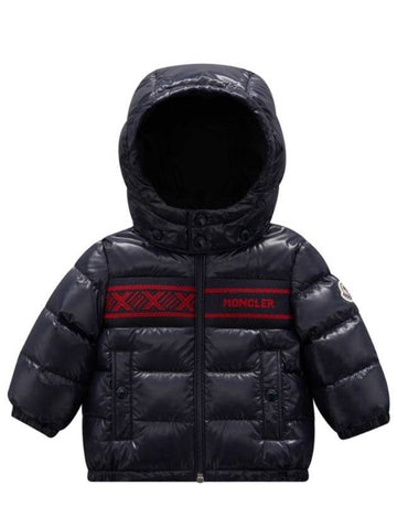 Kids Holmi Down Short Padded Jacket Sky Blue - MONCLER - BALAAN 1