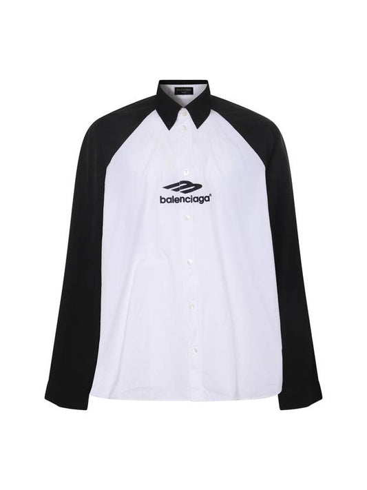 23 ss black white cotton shirt 738841TNM601000 B0480252994 - BALENCIAGA - BALAAN
