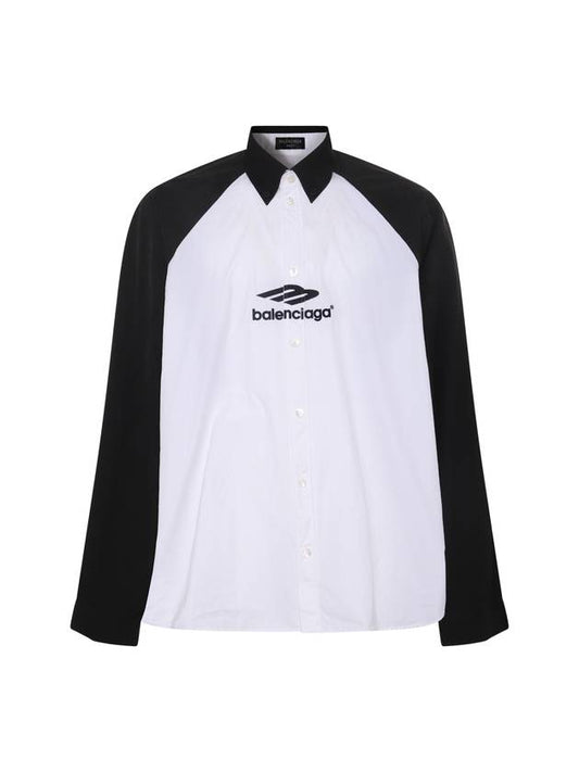 23 ss black white cotton shirt 738841TNM601000 B0480252994 - BALENCIAGA - BALAAN 1