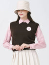 Crew neck knit vest BROWN - MONBIRDIE GOLF - BALAAN 3