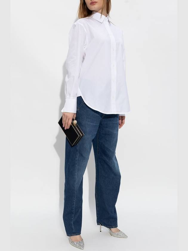 Victoria Beckham Shirt In Organic Cotton, Women's, White - VICTORIA BECKHAM - BALAAN 2