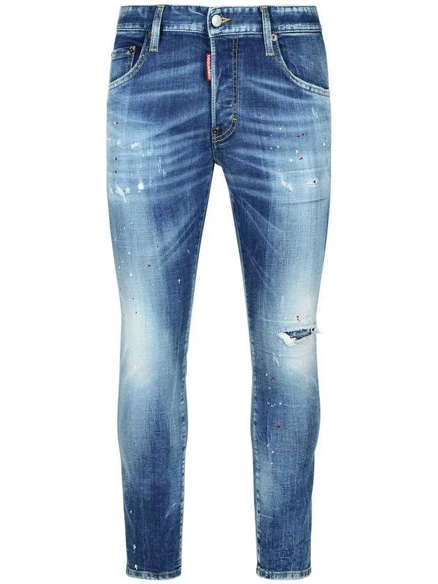 Denim Straight Pants S74LB1551 S30342470 - DSQUARED2 - BALAAN 1